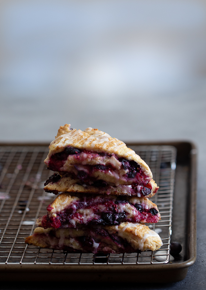 Layered Berry Scones