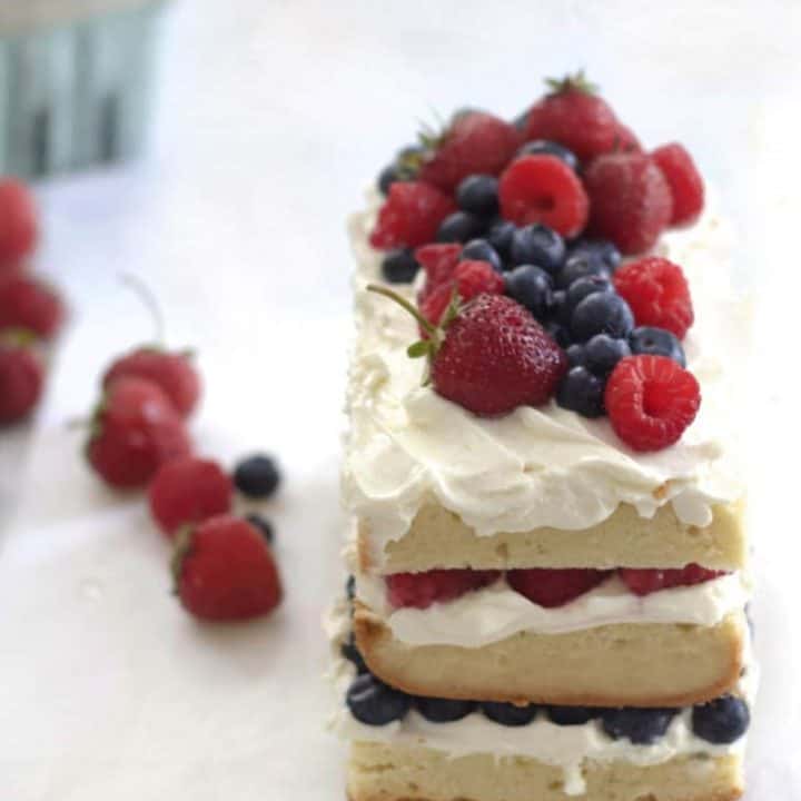 Layered Berry Pound Cake