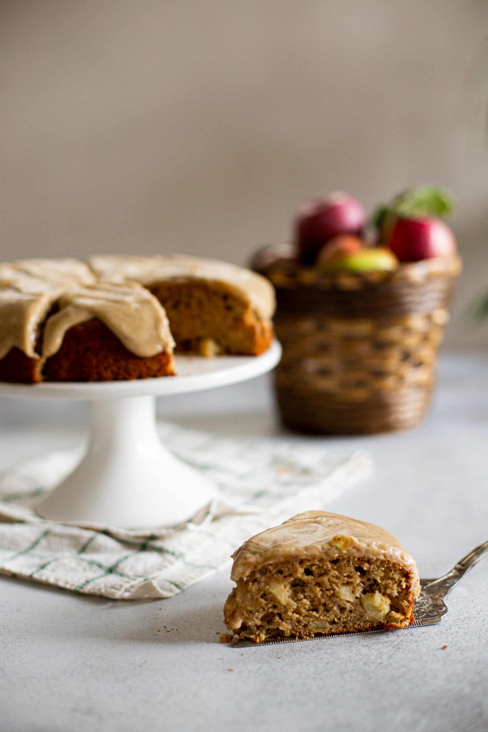Apple Cinnamon Cake with Brown Butter Frosting The Baker Chick