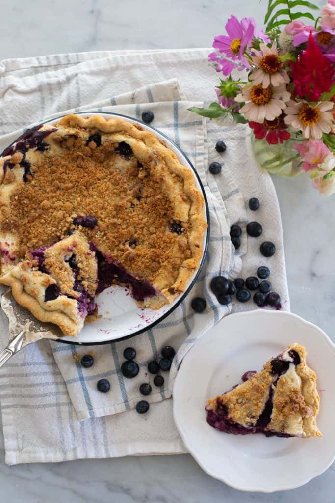 Blueberry Cream Pie