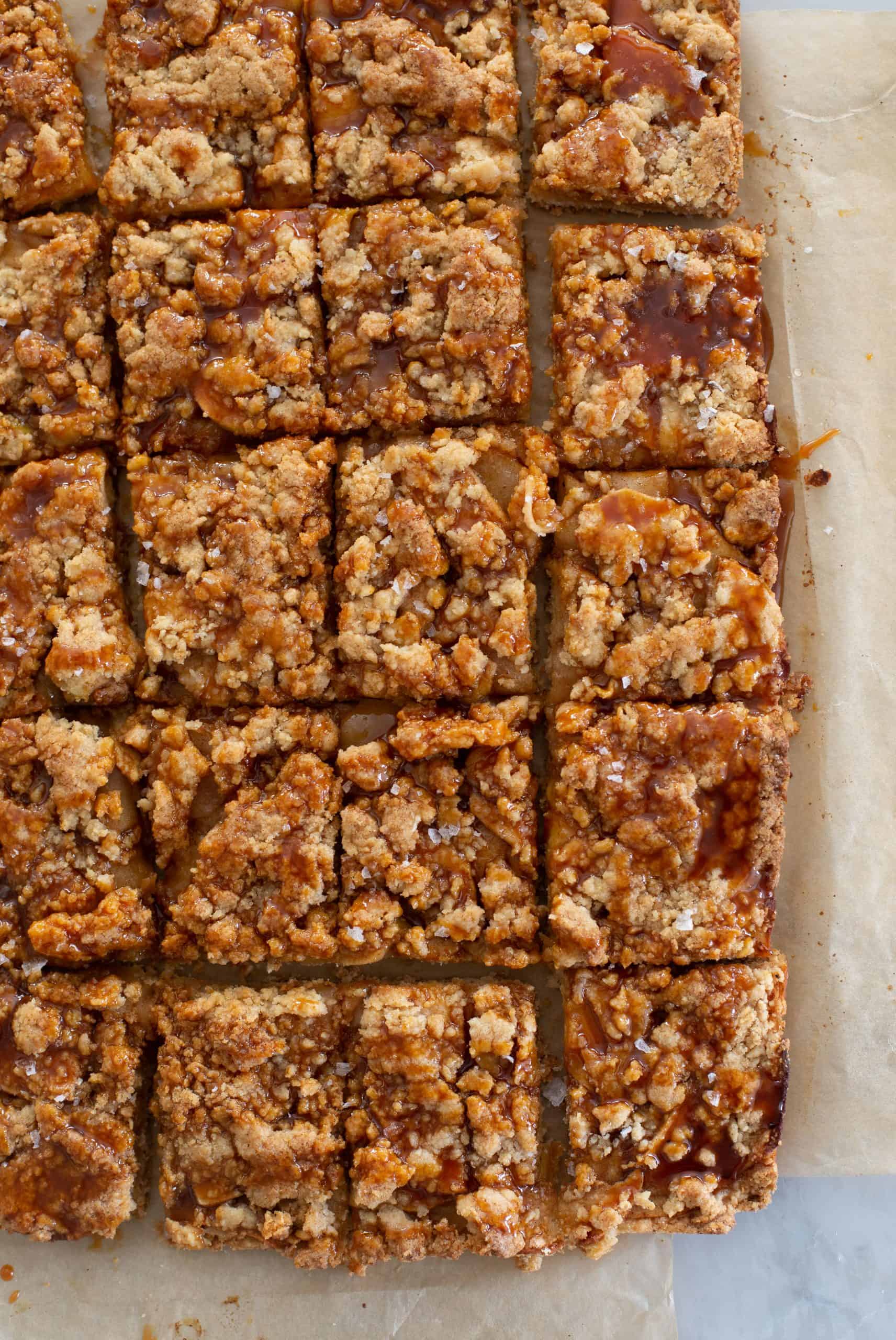 Salted Caramel Apple Pie Bars