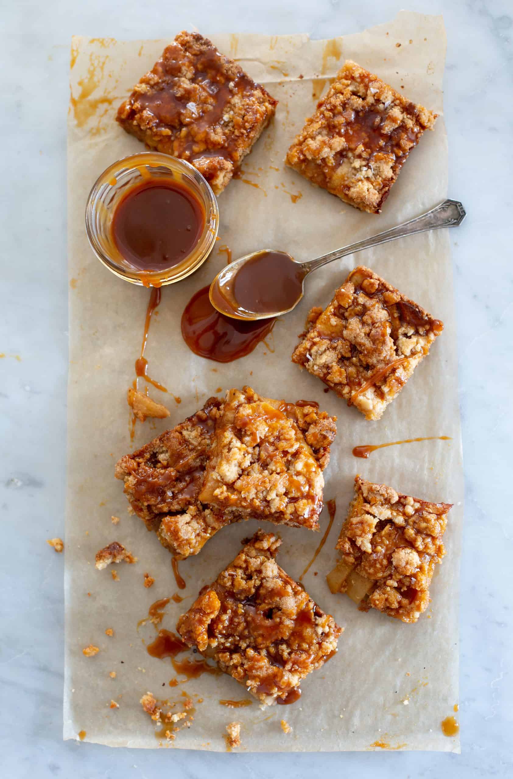 Salted Caramel Apple Pie Bars