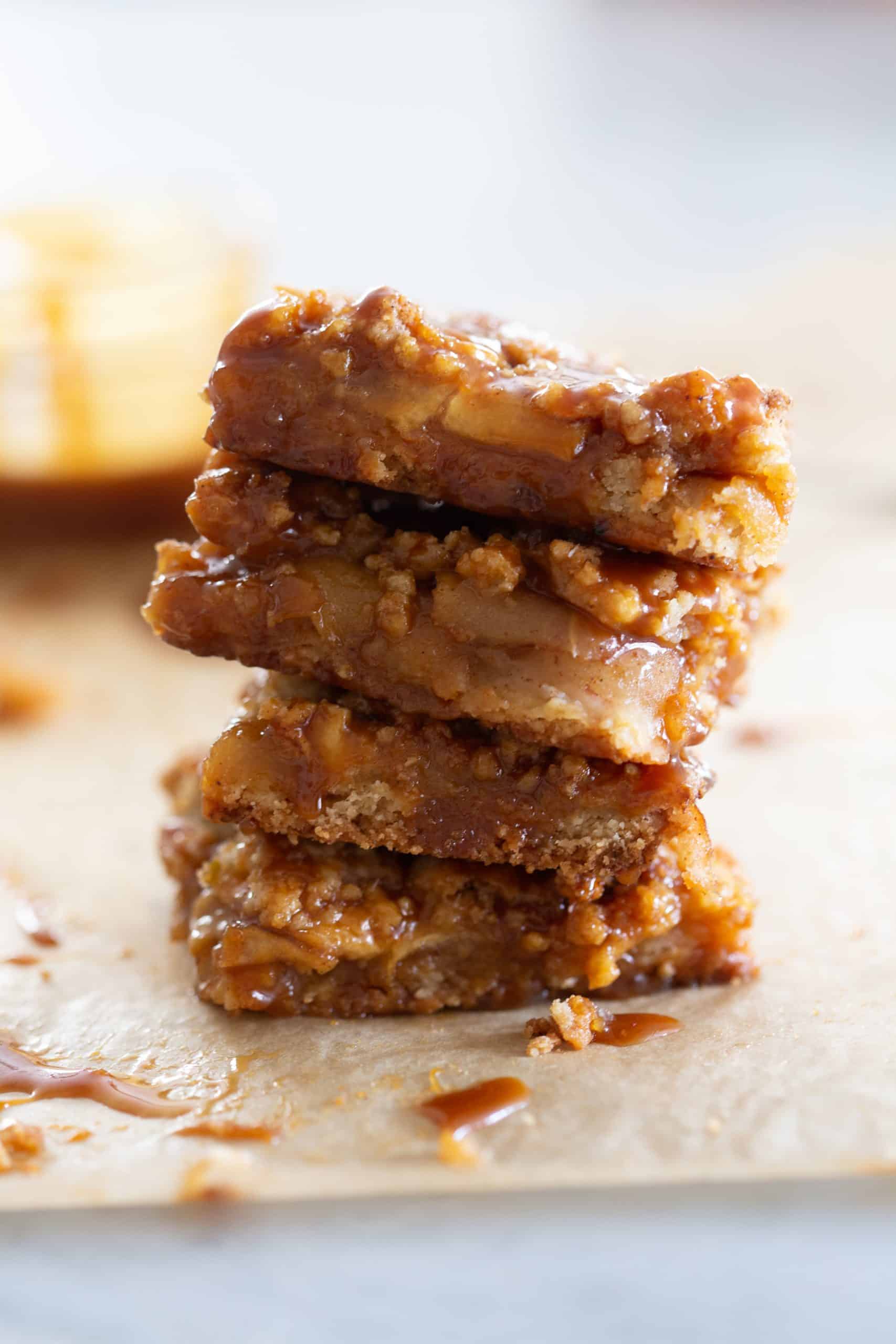 Salted Caramel Apple Pie Bars