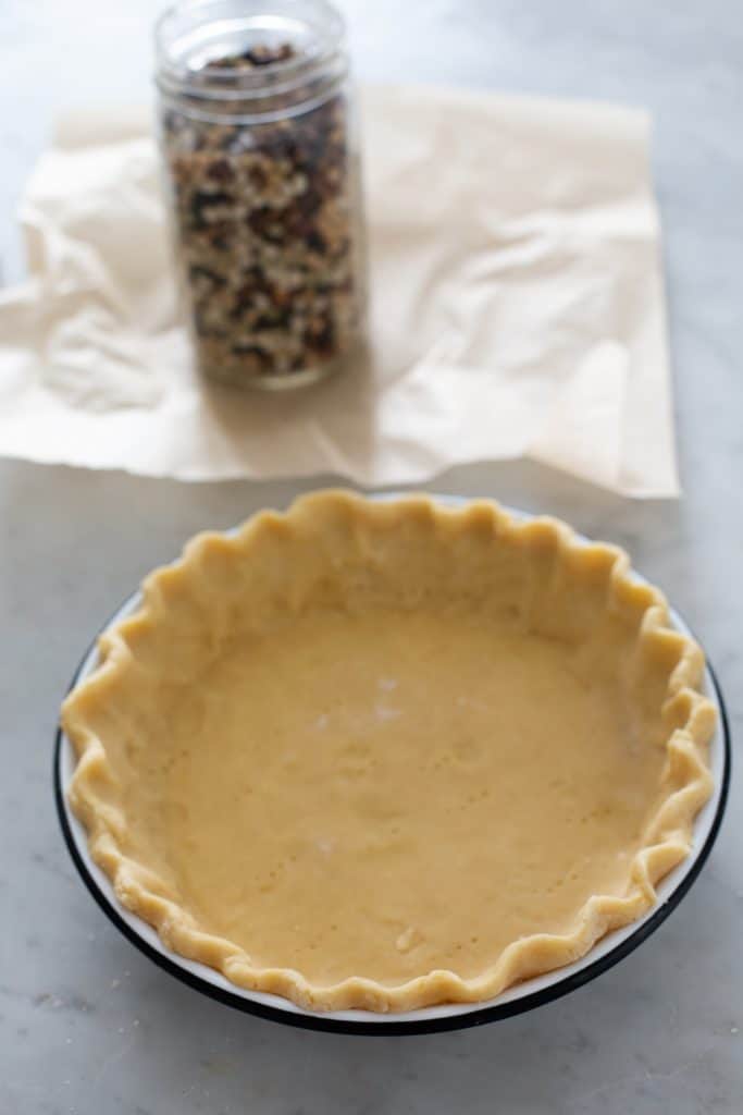 Unbaked pie shell