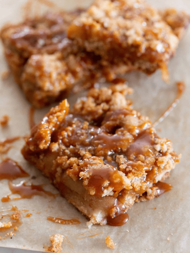 Salted Caramel Apple Pie Bars Cover Image