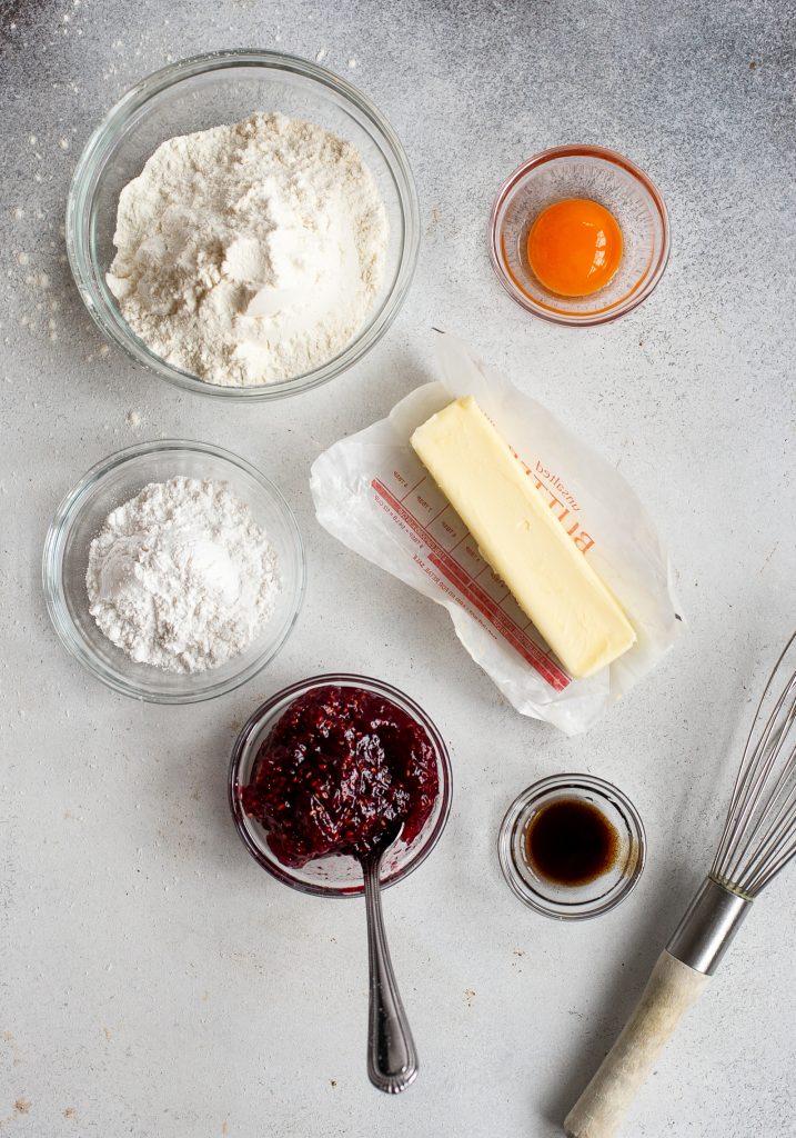 Thumbprint Cookies with Icing- Ingredients