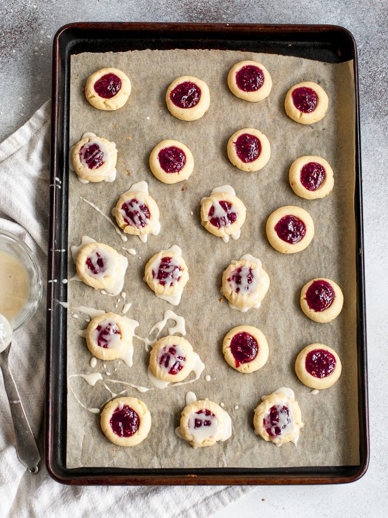 Thumbprint Cookies with Icing