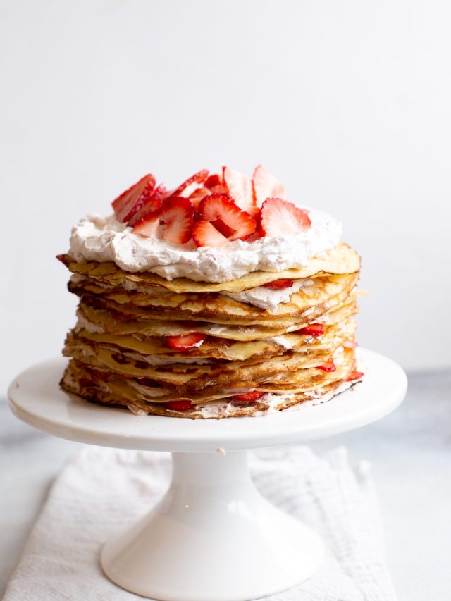 Strawberry Crepe Cake