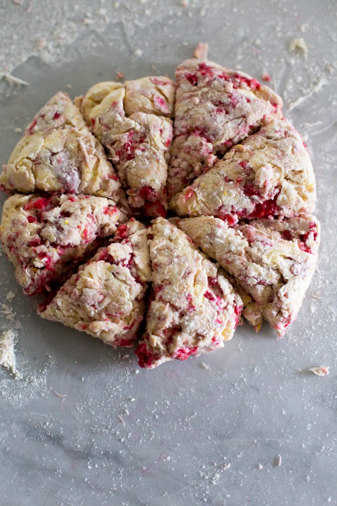 Raspberry Lemon Scones- dough