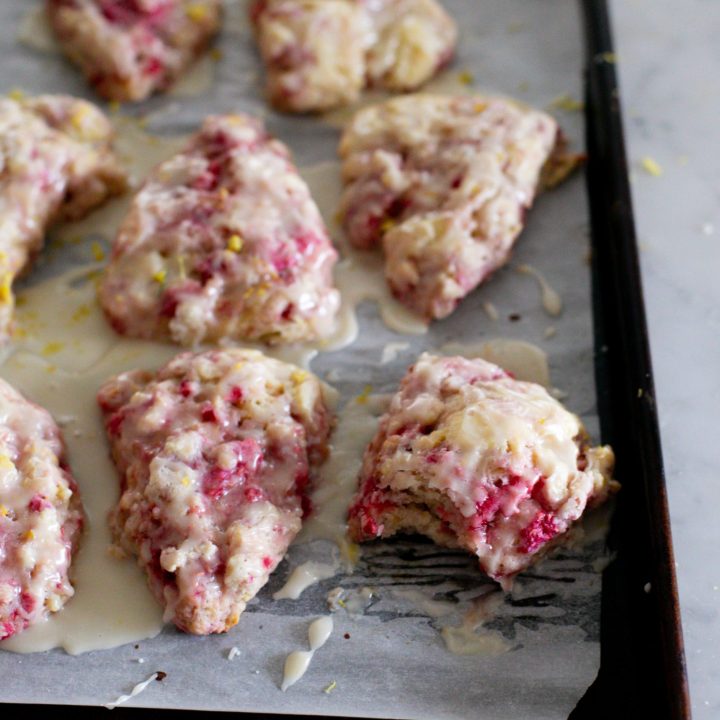 Lemon Raspberry Scones