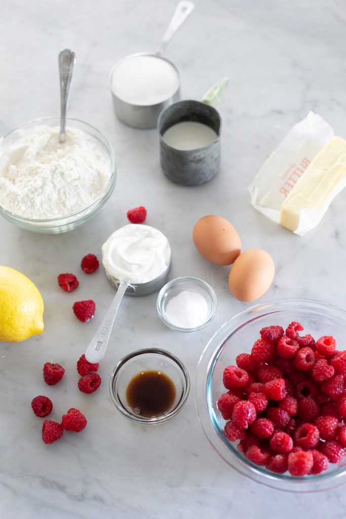 Raspberry Cupcake Ingredients