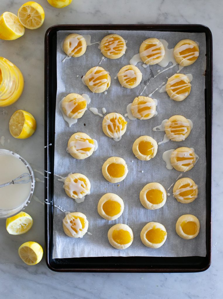 Lemon Curd Cookies - The Baker Chick