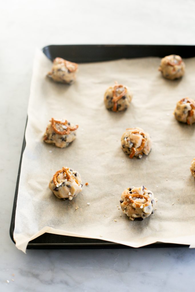 Salted Caramel Pretzel Cookies