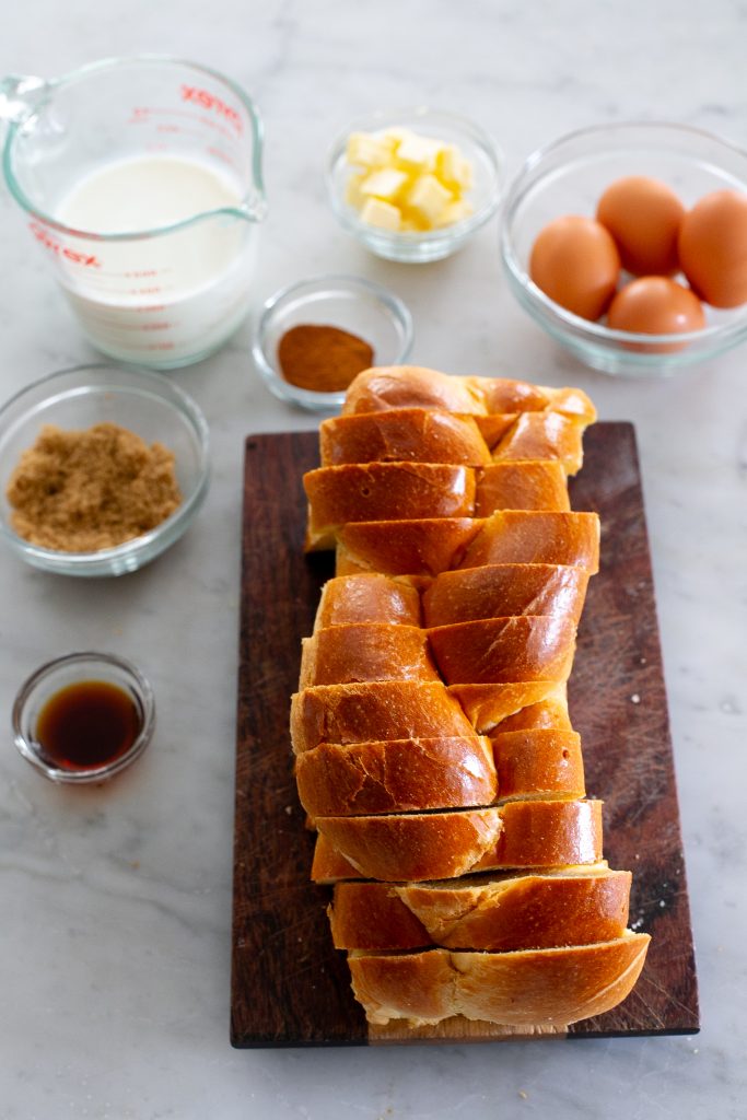 Brioche French Toast Casserole ingredients