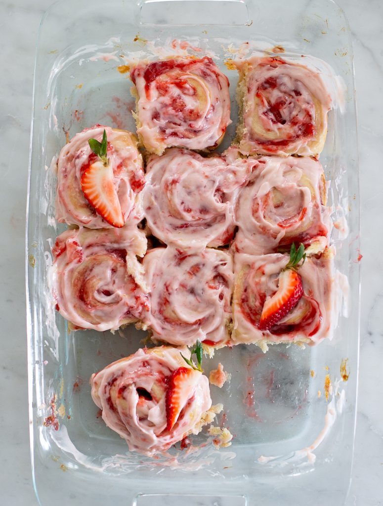 Strawberry Cinnamon Rolls