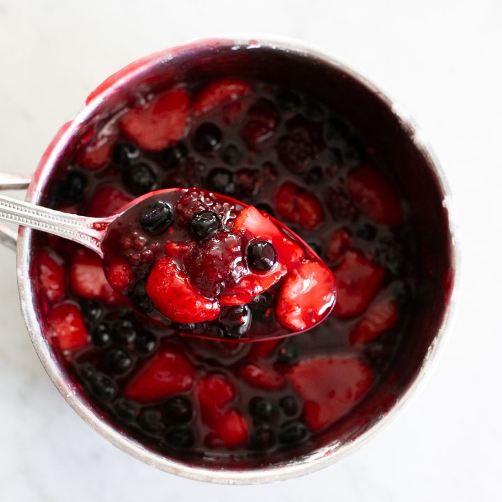 Berry Sauce with Frozen Berries